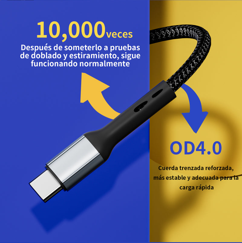 L302 3-in-1 Cable PD 1M Black UWINN-5