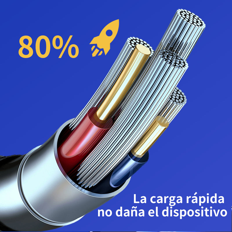 L302 3-in-1 Cable PD 1M Black UWINN-10