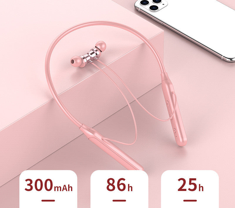 G06 Wireless Magnetic Neckband Earbuds Stereo-3
