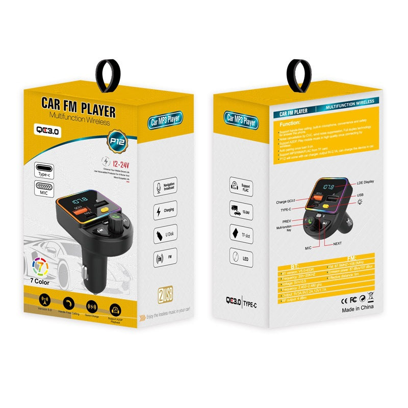 Car FM Transmitter Car Bluetooth-7