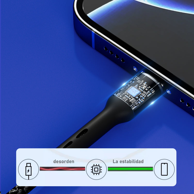 L302 3-in-1 Cable PD 1M Black UWINN-6