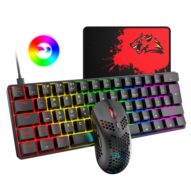RGB Gaming Keyboard & Mouse Set for PC/Tablet-3