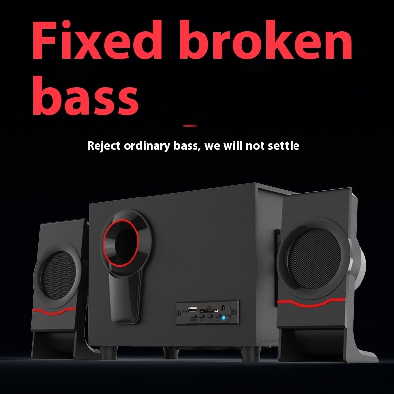 2.1 Wooden Speaker with Super Bass Boost-2